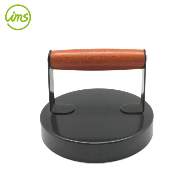 Hamburger Press With Wooden Handle